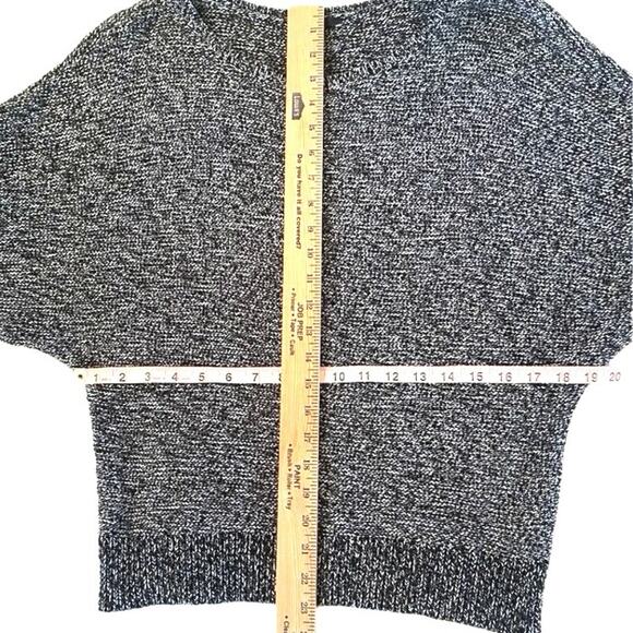 CHAUS Scoop Neck Dolman 3/4 Bat Wing Sleeve Marled Knit Sweater‎ Oversized SZ S - Picture 5 of 6